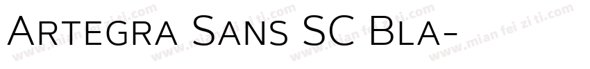 Artegra Sans SC Bla字体转换